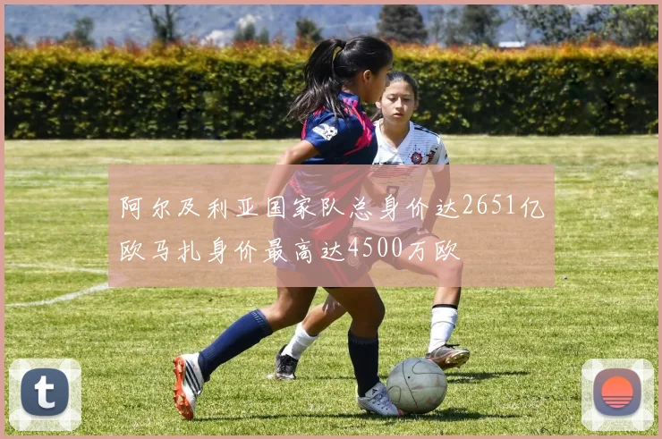 阿尔及利亚国家队总身价达2651亿欧马扎身价最高达4500万欧