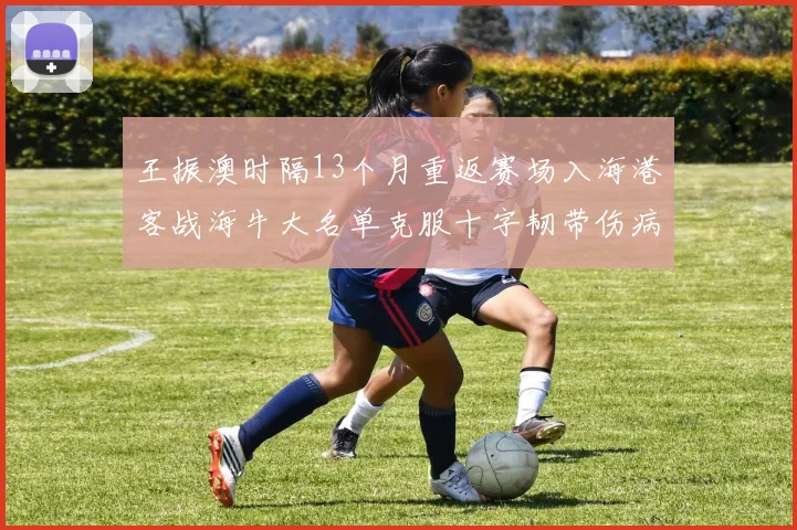 王振澳时隔13个月重返赛场入海港客战海牛大名单克服十字韧带伤病挑战